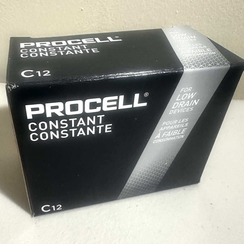 Procell‎ C Batteries 12 Pack Industrial Constant Exp 2033 New Pro Duracell